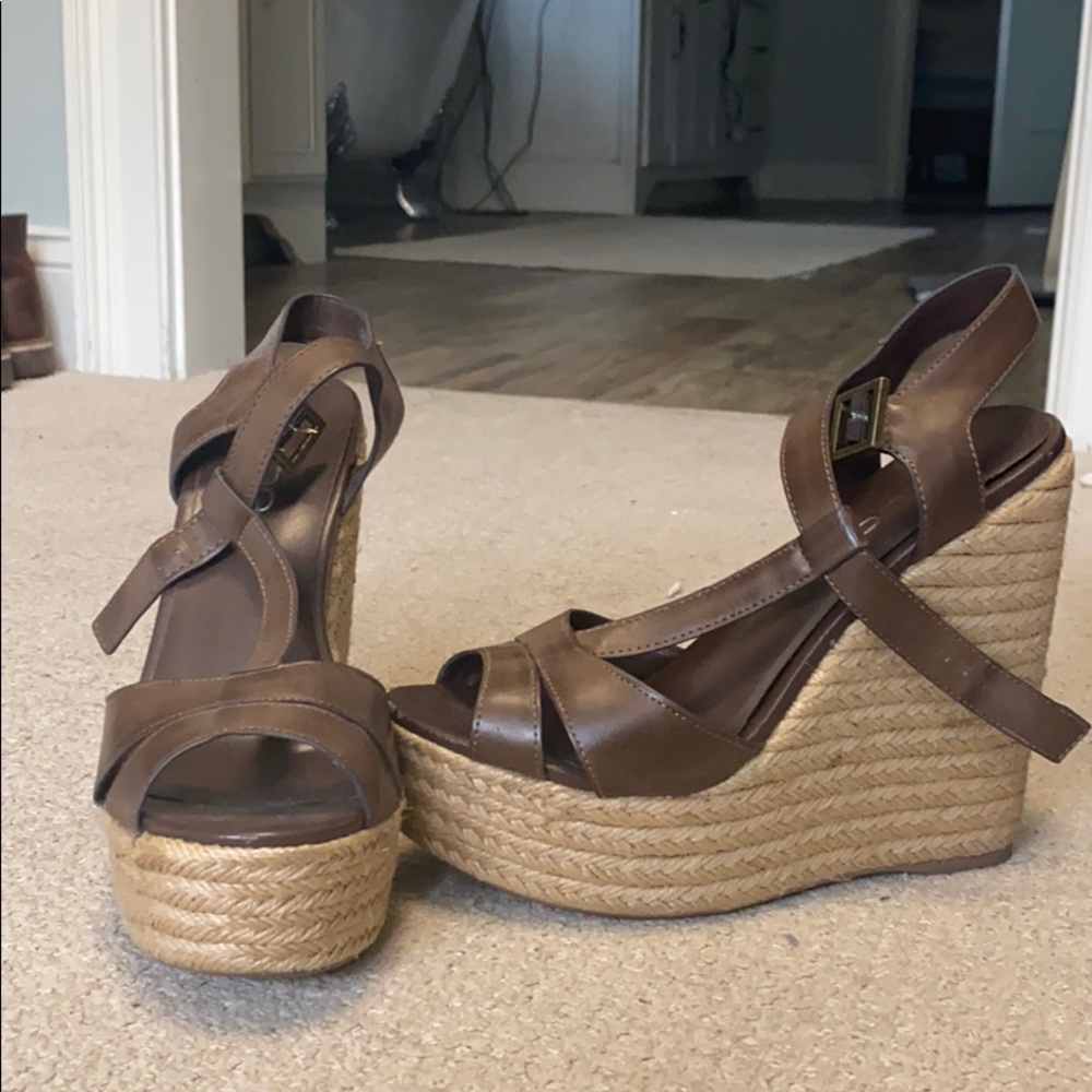 Aldo brown wedge size 38